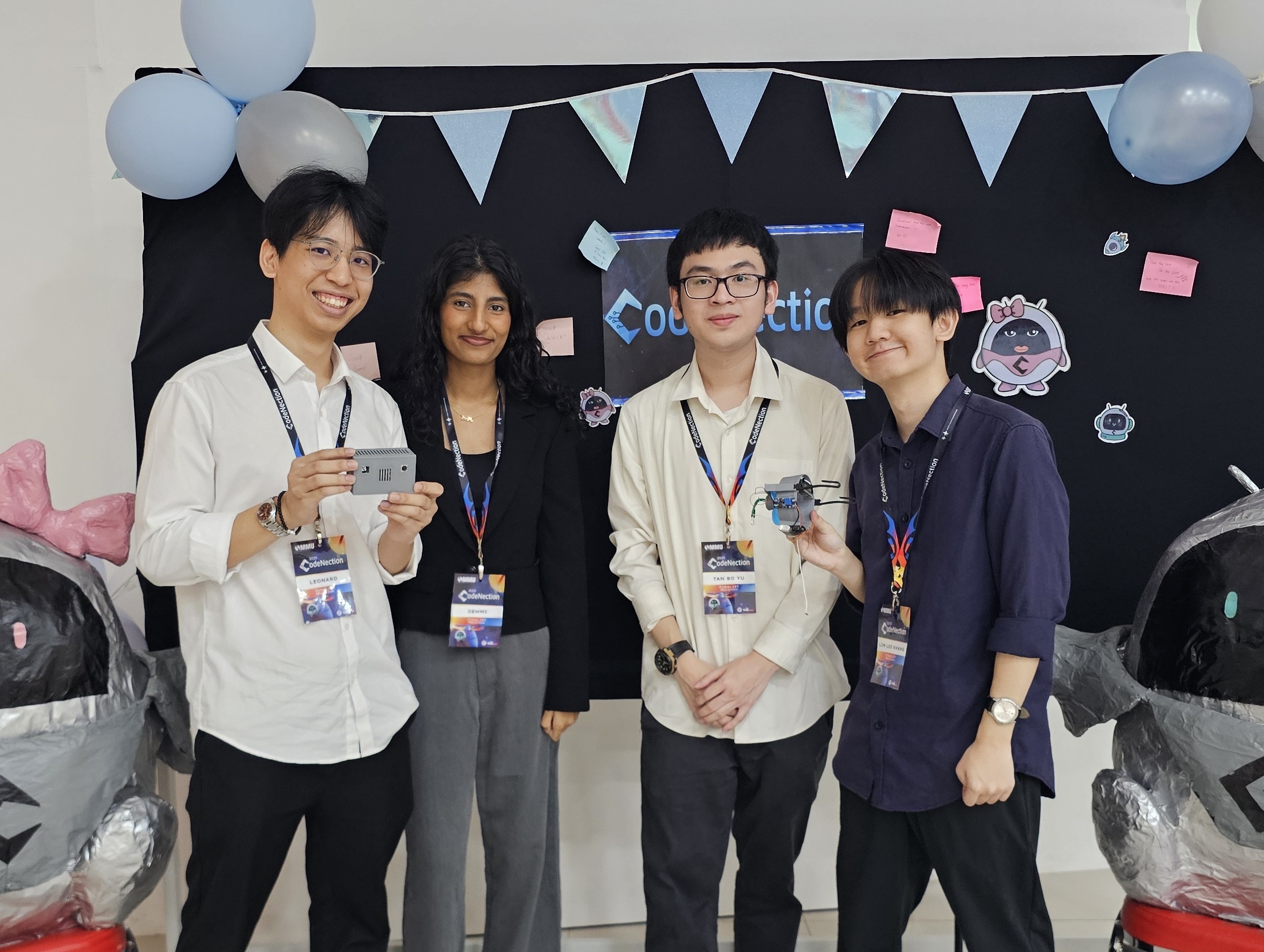 Leonard Su and his team at the Codenection 2025 hardware track